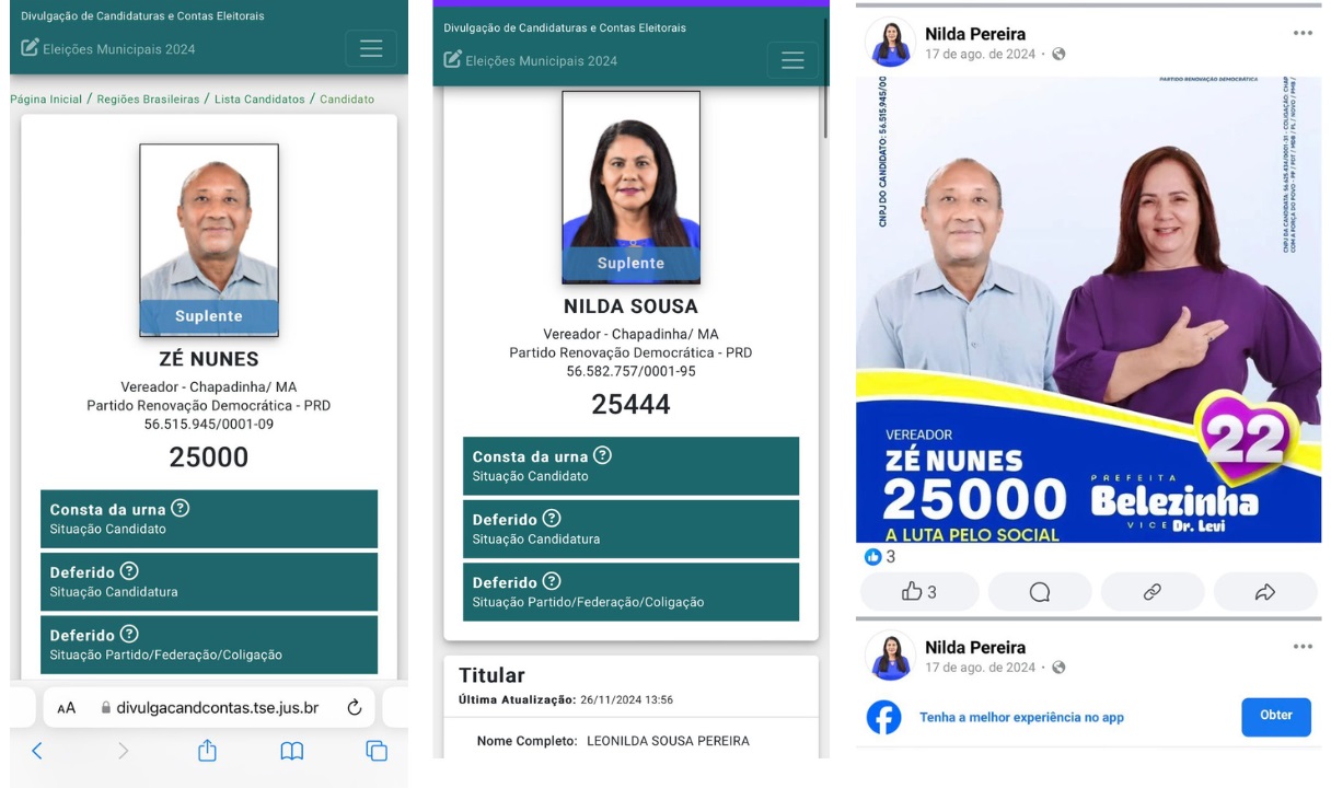 VEREADORA DE CHAPADINHA PODE TER MANDATO CASSADO APÓS PARTIDO LANÇAR 'CASAL LARANJAS'